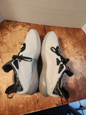 Adidas Men\'s Alphabounce AQ8214 Gray Running Shoes Sneakers US Size 8.5 Adidas Mens AlphaBounce AQ8214 White Running Shoes Sneakers  main image 4