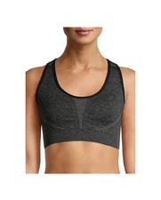 Avia Women's Sports Bra Active Fashion Low Support Grey Heather Color Size Small
