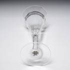 Vtg Etched Crystal Leaf Border Flared Optic Red Wine Glass 6pc Lot 7.75"h — photo 5