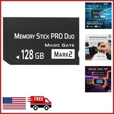 Memory Stick Pro Duo 128GB for DSLR Cyber-Shot Cameras with 30MB/s Speed