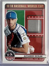 ALESSANDRO ERCOLANI 2023 USA Stars Stripes TEAM ITALY PRIME MATERIAL RELIC RC/10