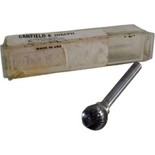 New Canfield Joseph Sd-6 Double Cut Carbide Burr 58 Ball Head 14 Shank Usa New Canfield Joseph Sd-6 Double Cut Carbide Burr 58 Ball Head 14 Shank Usa