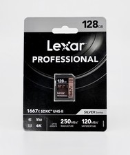 Lexar SILVER Series 1667x 128GB Classe 10 UHS-II SDXC Memory Card...