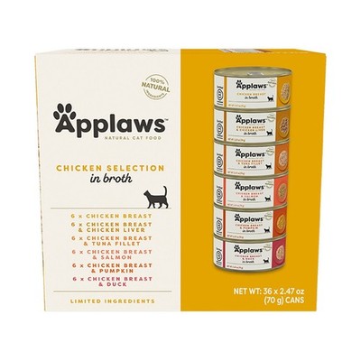 Applaws Cat - Broth, Chicken, Variety Pack, 36 CT, 88.92 OZ