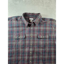 Carhartt Shirt Mens 3XLT Plaid Heavyweight Flannel Long Sleeve Work Chore S216