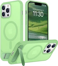 Temdan Magnetic Compatible with iPhone 13 Pro Case, Built-in Invisible Kickst...