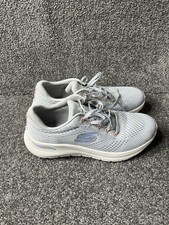 Skechers Arch Fit 2.0 Big League Womens US 8 Blue Running Shoes Sneakers Ladies