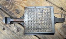 Monotype Die Case Brass Letters Monotype  .