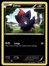 Zorua 70/114 Black and White Pokemon Card