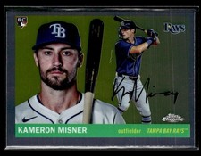 2025 Topps Chrome Platinum #215 Kameron Misner Rookie Card Tampa Bay Rays. rookie card picture