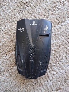 UNTESTED Cobra ESD 767 Laser Radar Detector 360 Degree 9 Band no power cord