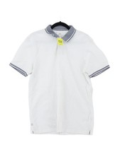 Next Men's Polo M White 100 Cotton Basic