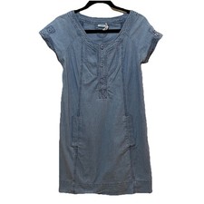 KIMCHI BLUE Blue Denim Short Sleeve Dress Sz M