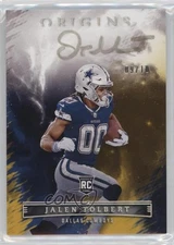 2022 Panini Origins Rookie Auto Gold 9/10 Jalen Tolbert #RAU-JTO Auto RC 7fj