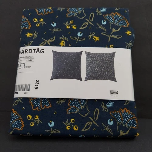 (Set of 2) IKEA SVARDTAG Cushion Covers - Dark Blu