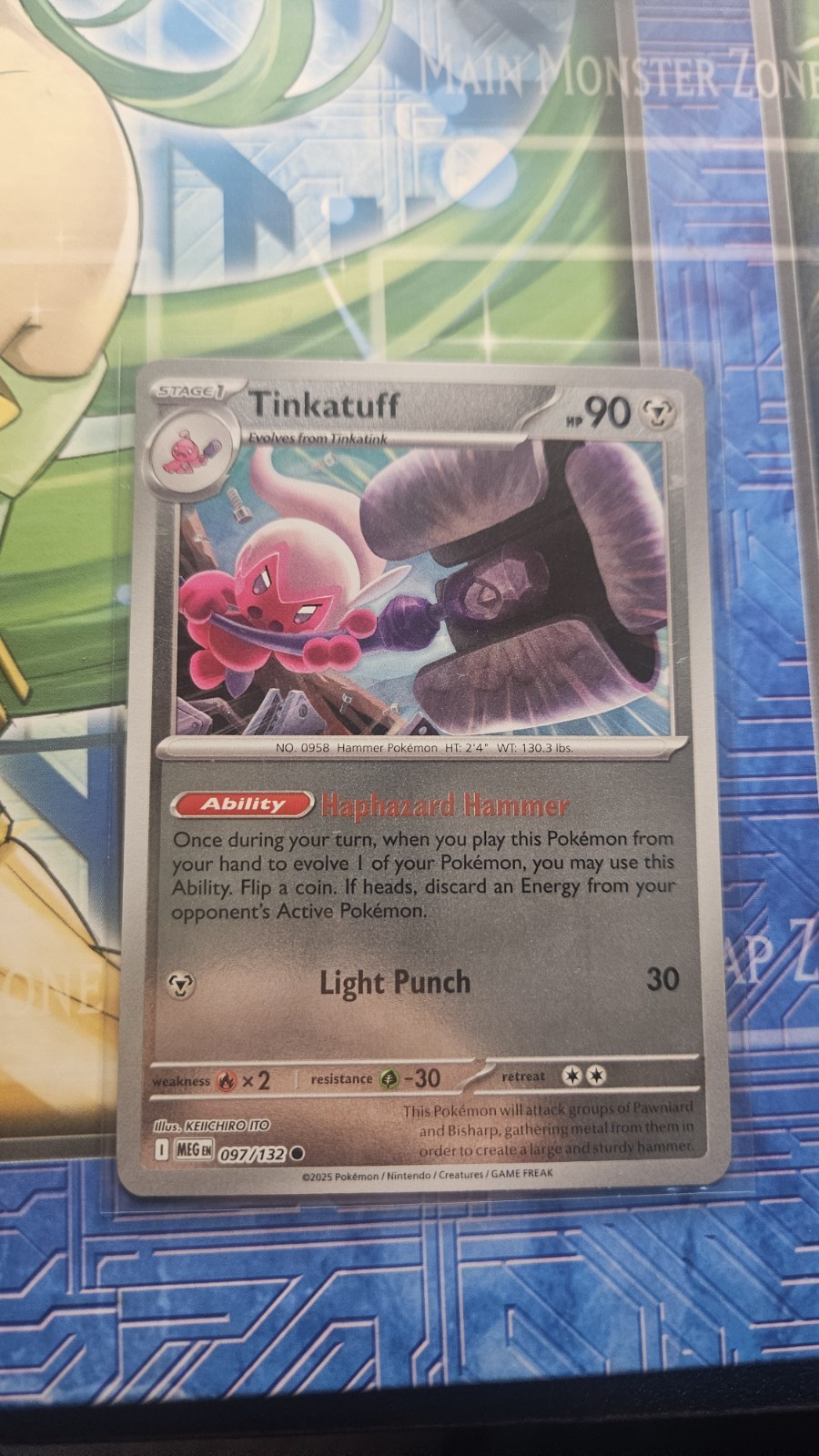 Tinkatuff (Reverse Holo) 097 /132 - Mega Evolution - Pokemon - NM/M