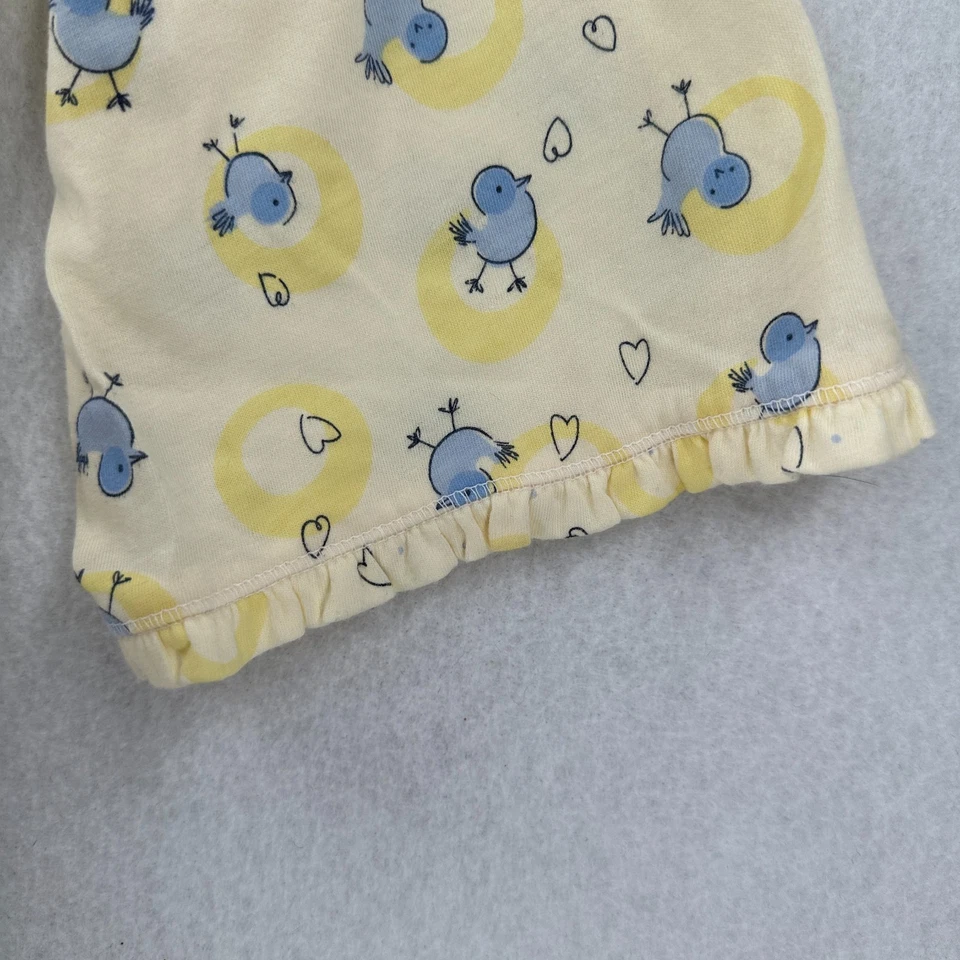 Bata corta tejida manga 3/4 con estampado de lunares Aria Birds corbata amarilla MEDIANA Foto 3 de 4