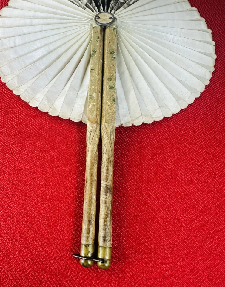 ALMIRANTE GEORGE DEWEY 1898 Español - Guerra Americana Abanico de Mano Tela Engrasada ***RARO*** Foto 4 de 4