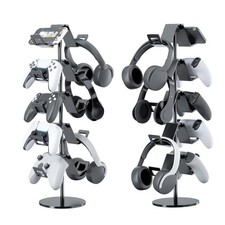 Controller Stand,5 Tier Controller Headphone Holder for Universal Headsets an...