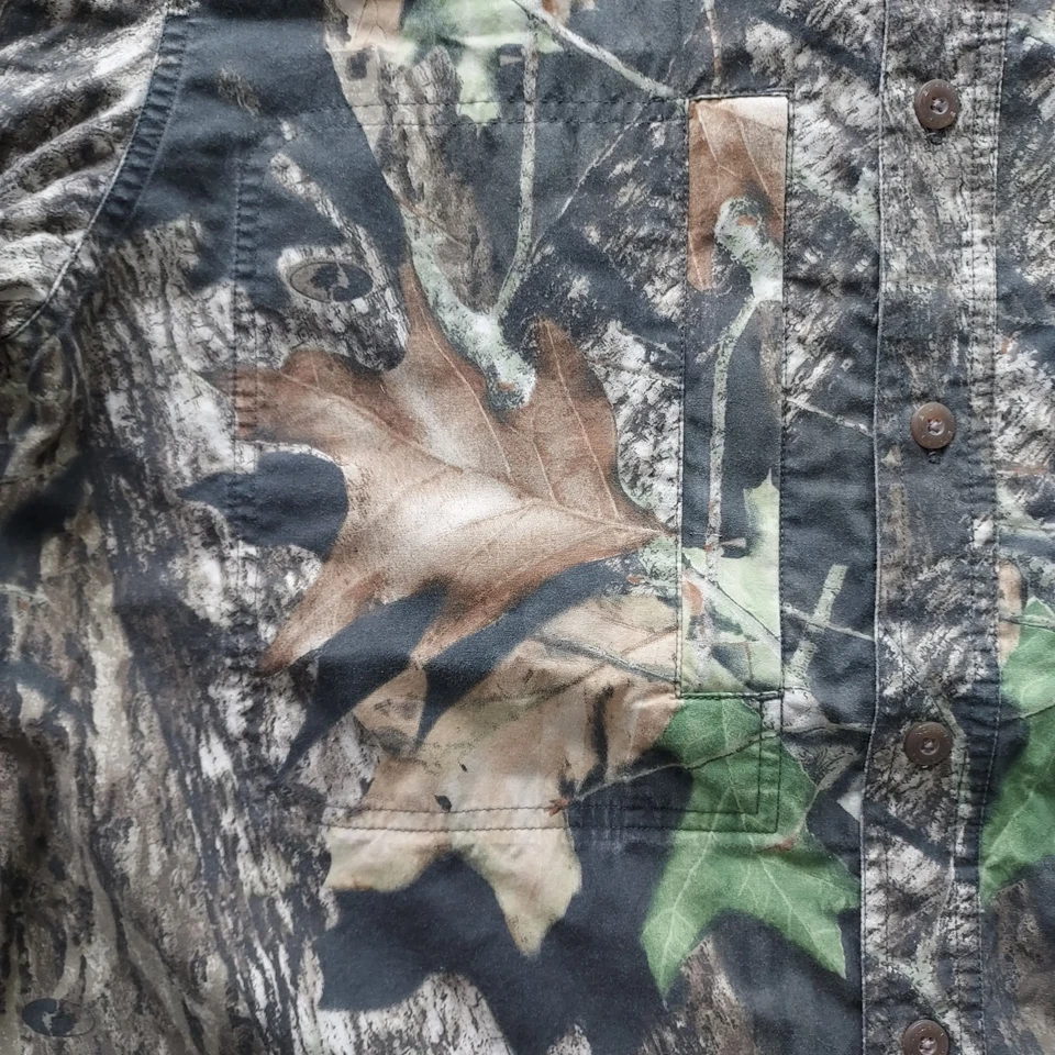 Exofficio Mens Buzz Off Mossy Oak Dual Zipper Chest Pockets Hunting XLarge - Image 4 of 4