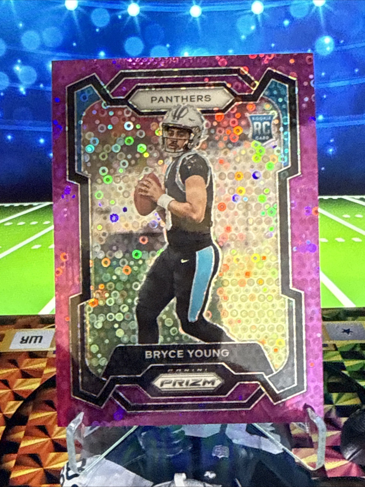 2023 Panini Prizm Rookies Bryce Young #311 (RC) Purple Disco /35 Panthers SSP