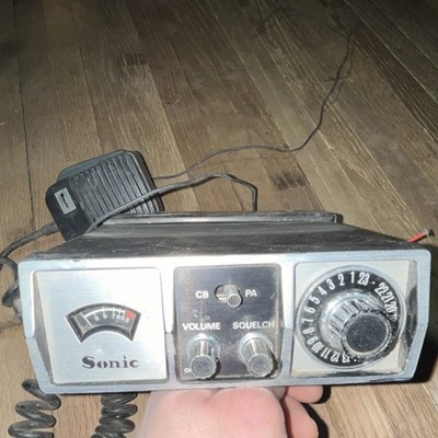 Sonic 23-Channel CB Mobile Radio Volume Squelch CB/PA Switch w/ Microphone