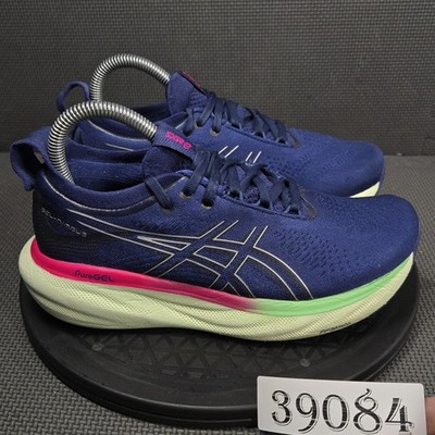 ASICS GEL-Nimbus 25 Shoes Womens Size 6.5 Blue Mesh Running Sneakers 1012B356