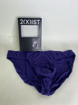 2xist Modal Luxe Hip Rib Brief Bikini Underwear Aura Mens Size XL