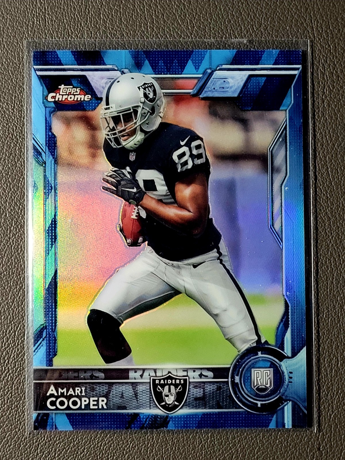 2015 Topps Chrome Amari Cooper RC  Blue Diamond Refractor #115 Raiders