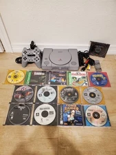 Sony Playstation 1 PS1 Console System Tony Hawk Tekken Tomb Raider Lara Croft