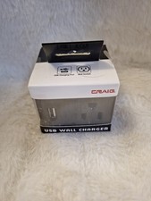    Craig Combo Wall Charger with AC  USB Ports - Black - New   