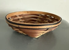 Longaberger 2009 Two Tone Oval Diamond Small Basket Display Only