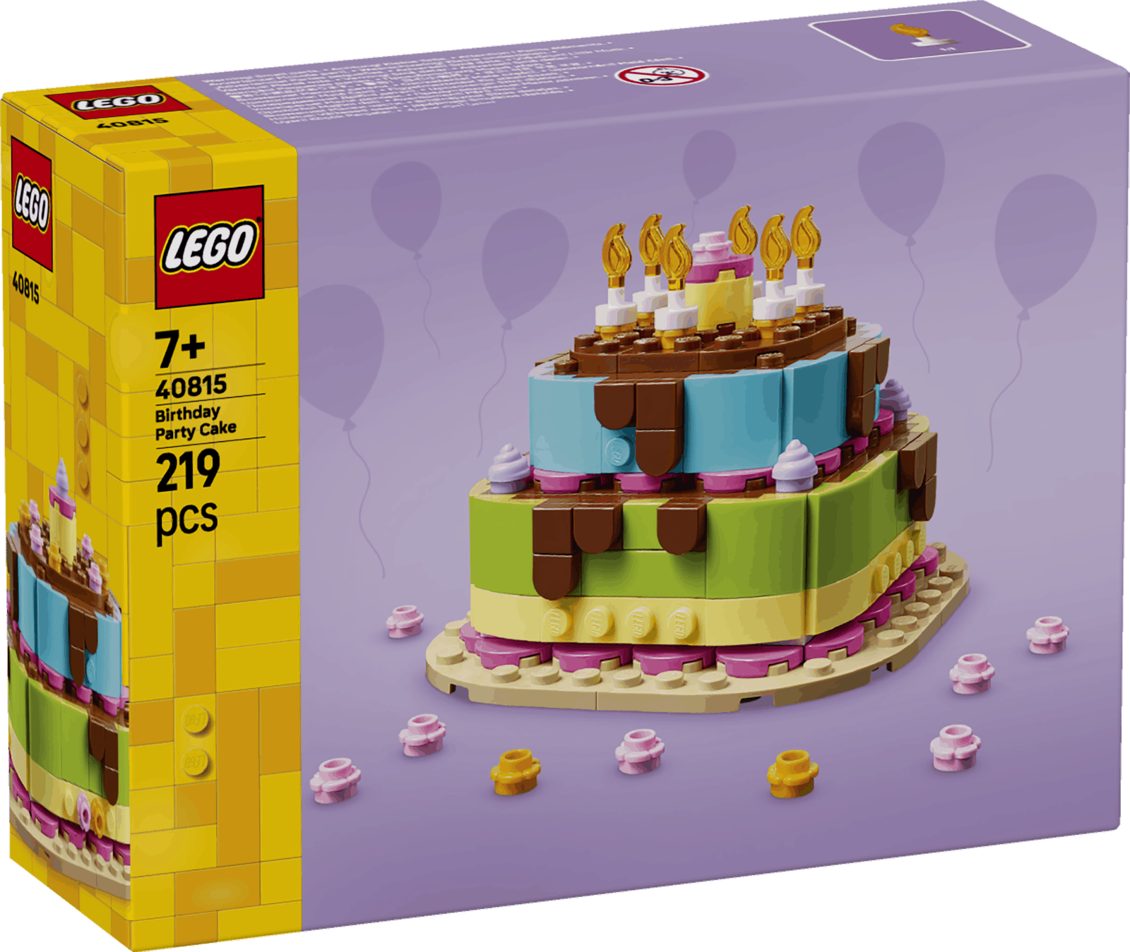 Lego 40815 Birthday Party Cake with Decorations Building Toy Ages 7+ - Image 6