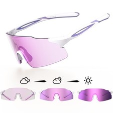 Photochromic Running Glasses for Women and Man, with UV400 Protection Lightwe...