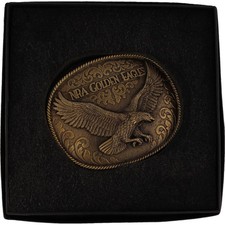 Nra National Rifle Logo Life Member Gun Rights 1980s Nos Vintage Belt Buckle