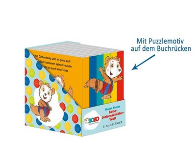 Bobo Siebenschläfer Mini-Bücher Würfel 6 Stück ab 2 Jahre, erste Wörter lernen