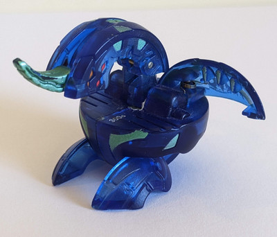 Bakugan Battle Brawler B1 Translucent Blue Aquos Dragonoid Rare 300G
