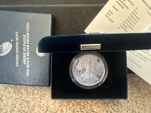 Photo of a 2010-W American Silver Eagle Proof from an eBay listing that sold on Jul 14, 2026