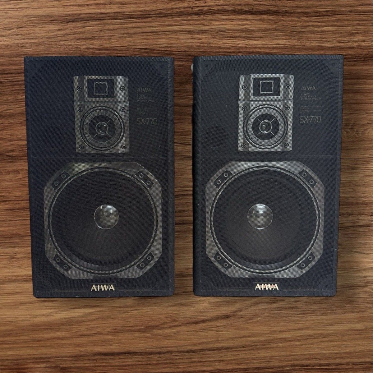 Aiwa SX-770 Bookshelf Speakers | Tested & Fully Functional | eBay