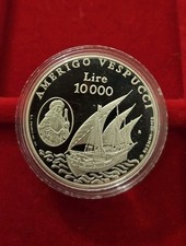 10000 Lire ARGENTO PROOF 1995  San Marino - MONETA collezione Fondospecchio