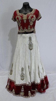 Ruby Silk Threads Womens Ceremonial Bridal Lehenga Set NC3 Multi See Description
