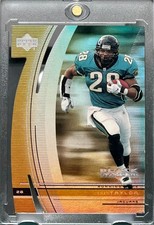 FRED TAYLOR RARE GOLD DIE-CUT REFRACTOR FOIL SPORTS CARD JAGUARS MINT