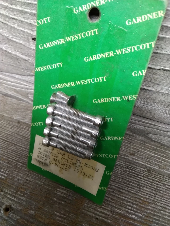 Juego de pernos delanteros cilindro maestro montaje palanca manillar Harley Davidson 1973-1981 Foto 2 de 4
