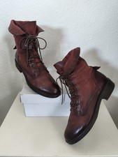 Mjus Stiefeletten Leder Boots 38 bordeaux Schnürung Stiefel