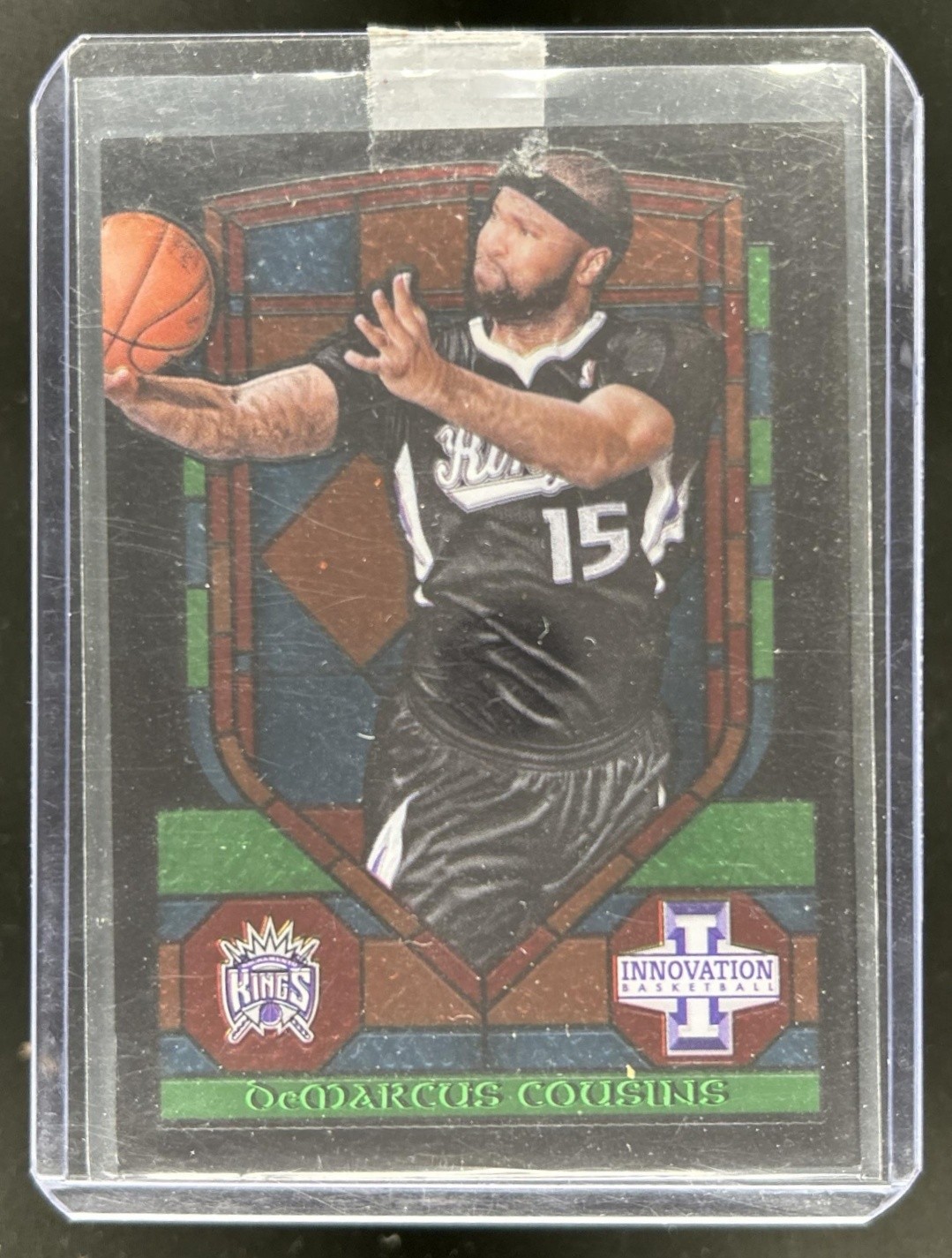 2013-14 Panini Innovation DeMarcus Cousins Stained Glass #6 Kings