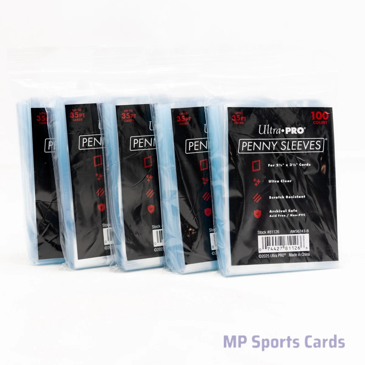 jumbo card penny sleeve Extra Thick Sports Trading Card Sleeves & Bags for sale