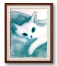 Original Art No Worries 14x11 Graffiti Style Airbrush Acrylic Painting Paper