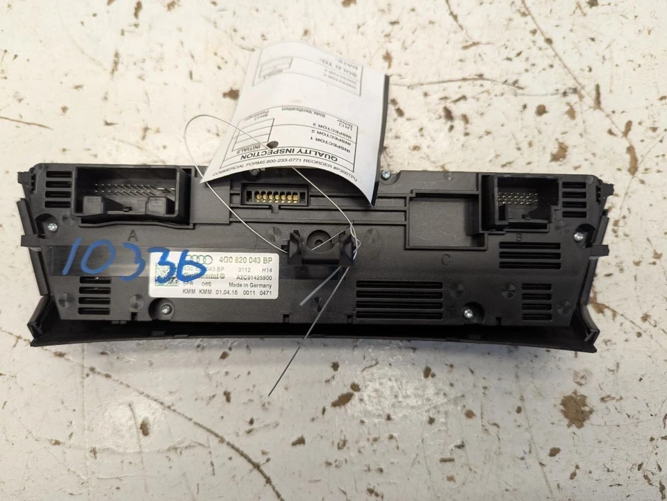 Temperature Control Front 3 Knobs Opt 9AK Fits 16-18 AUDI A6 783290 - Image 4 of 4