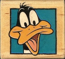 Rubber Stampede Looney Tunes Daffy s Portrait Daffy Duck Rubber Stamp