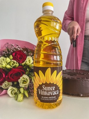 750L Palette 1L Premium Kaltgepresstes Sonnenblumenöl unraffiniert
